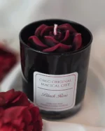 black rose soy wax candle, originalmagicalgift.com