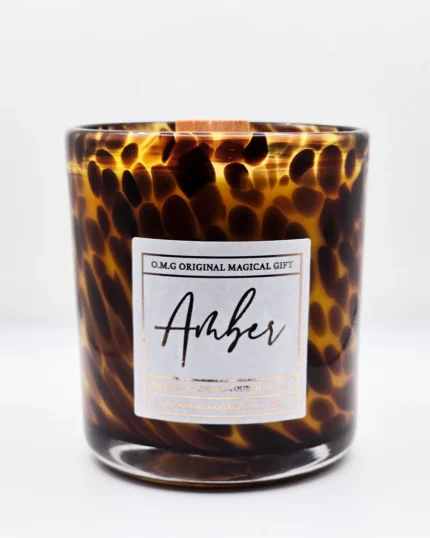 Amber Soy Wax Vegan Candle - original magical gift