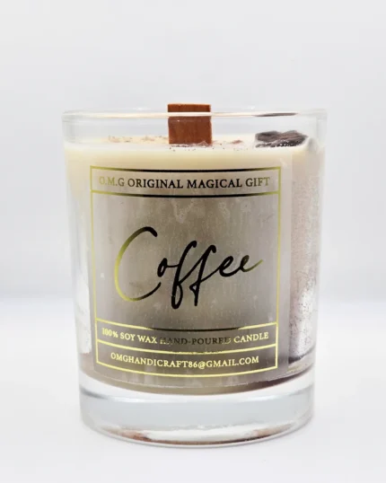 Coffee Soy Wax Vegan Candle - original magical gift