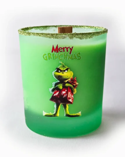 Grinch - Merry Christmas Soy Wax Vegan Candle - original magical gift