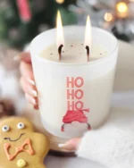 Ho Ho Ho Soy Wax Candle - Image 4