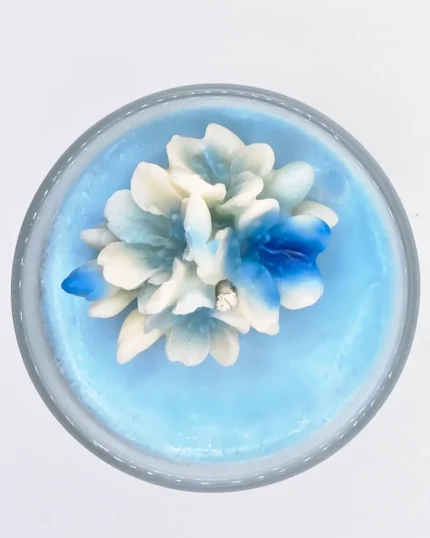 jasmine flower soy wax candle, originalmagicalgift.com