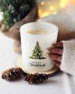 Merry Christmas Soy Wax Candle - Image 4