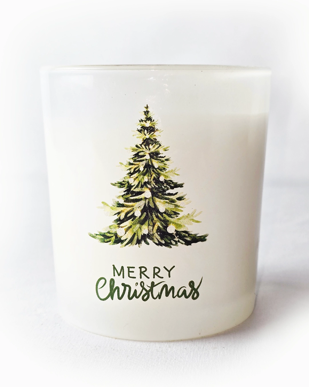 Merry Christmas Soy Wax Vegan Candle - original magical gift Merry Christmas Soy Wax Candle - Image 1