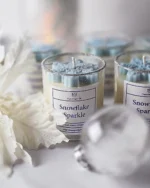 Snowflake Sparkle Soy Wax Candle - Image 4