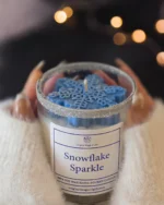 Snowflake Sparkle Soy Wax Candle - Image 2