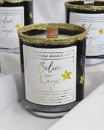 Believe in Magic Gold Soy Wax Candle - Image 3
