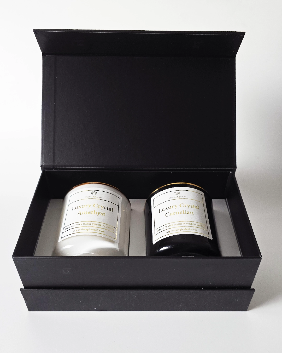 Gift Set Luxury Crystals Luxury Crystals Gift Set - Soy Wax Vegan Candle - Image 1