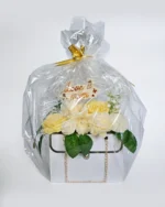 "Love u Mum" Yellow Soy Wax Bouquet - Image 3