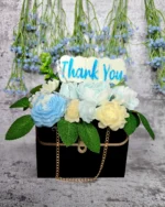 "Thank You" Blue Soy Wax Bouquet